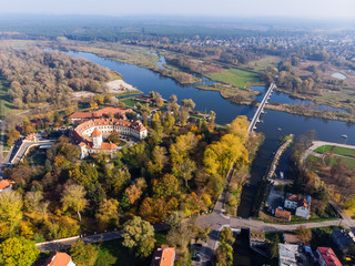 Pułtusk, widok na miasto z lotu ptaka © lukszczepanski