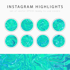 Instagram Highlight covers vector