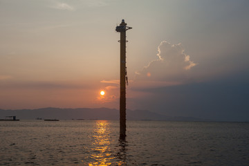 Sunset in Shiraishi-do beach