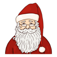 Vector Cartoon Santa Claus. Christmas Character.