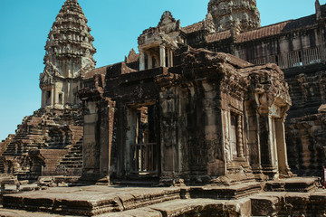 Angkor Wat Temple in Cambodia near Siem Reap city in Asia