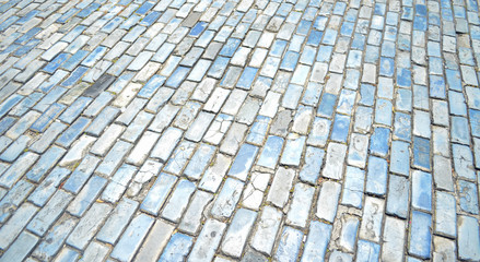 Old cobblestone pavement