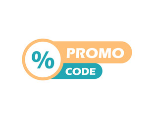 Promo code. Coupon code icon. Banner sign. Vector illustration.