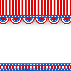 Fototapeta premium American Flag colors background for 4th of July.