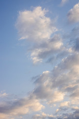Fototapeta na wymiar fluffy clouds and sky background