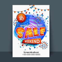 American Independence Day Sale Flyer.