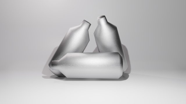 3d rendering of Nitrous Oxide Bulbs
