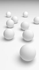 White abstract background. Lowpoly backdrop. Crumpled paper. 3D illustration