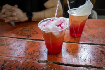 Terremoto, the classic drink in Santiago de Chile