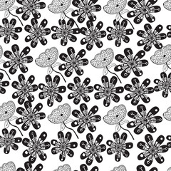 Fashionable pattern in small flowers