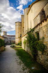 Obraz premium The fortified village of Larressingle, France