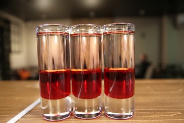 Short red drink