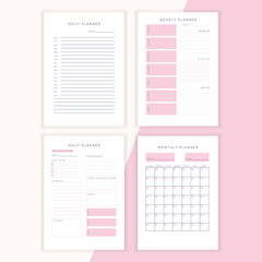Planner sheet vector