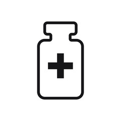 Medicine bottle icon. Vector illustration