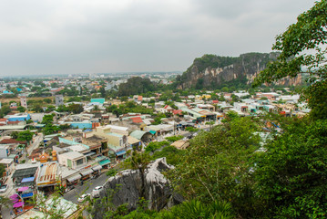 Obraz premium Scenery of Da Nang and Marble Mountains, Vietnam 