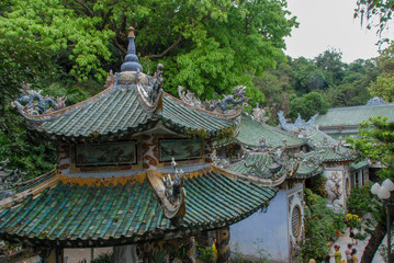 Fototapeta na wymiar Temples at Marble Mountains in Da Nang, Vietnam 
