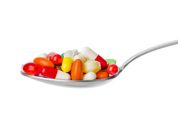 Spoon with pills