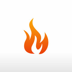 fire vector, logo element, fire icon isolated 