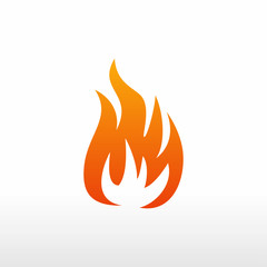 fire vector, logo element, fire icon isolated 