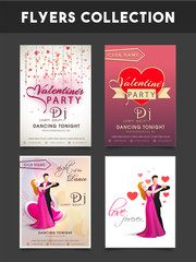 Valentine's Day Party flyers collection.