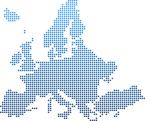 Fototapeta map of Europe obraz
