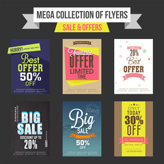 Sale and Discount Offers flyers collection.