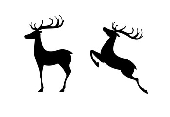 Vector deer silhouette