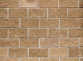 Fototapeta premium Laying of expanded clay blocks, The texture of the wall. Background of building materials.