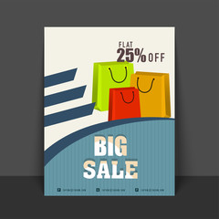 Big Sale Poster, Banner or Flyer design.