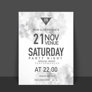 Party Flyer, Template or Banner design.