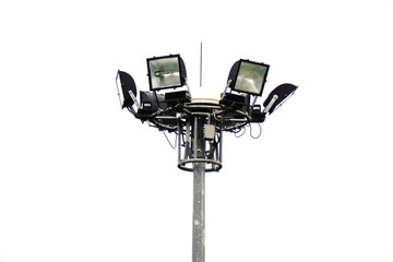 The spotlight in white background