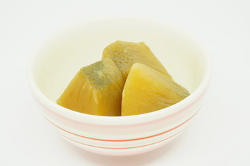 Sweet breadfruit in a cup is thai the dessert