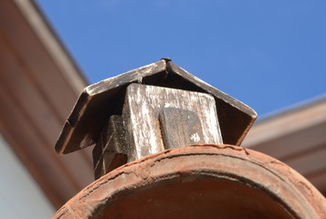 handmade miniature old wooden house