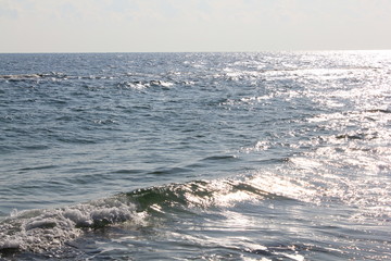 waves on shore of the sea, sea, ocean, water, waves, wave, beach, blue, sky, nature, coast, summer, surf, sand, landscape, horizon, seascape, foam, shore, cloud, sun, travel, vacation, island, sunny, 