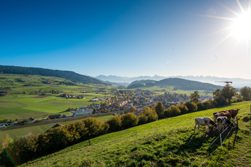 view over Konolfingen in Emmental