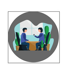 chatting with people in the office