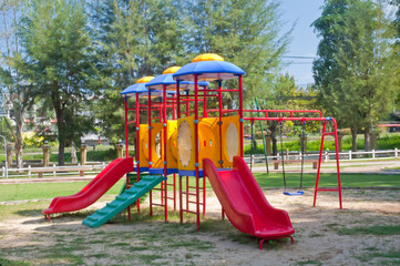 Colorful Playground in the park