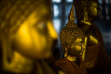 The lord Buddha statue in the Buddhist temple, southeast Asia.