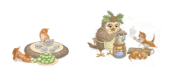 owl, animal, bird, isolated, toy, cute