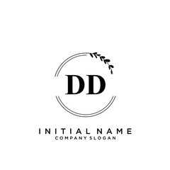 Letter DD Beauty Logo Template Vector