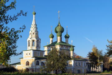 Fototapeta na wymiar The Temple Of St John The Baptist in Uglich. Russia.