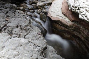 Water flowing through the rocks by Brent de l'art...