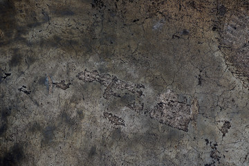 Dark background. Old dark cement or concrete wall texture for paper background.