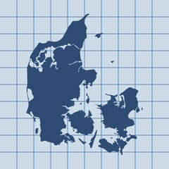map of Denmark