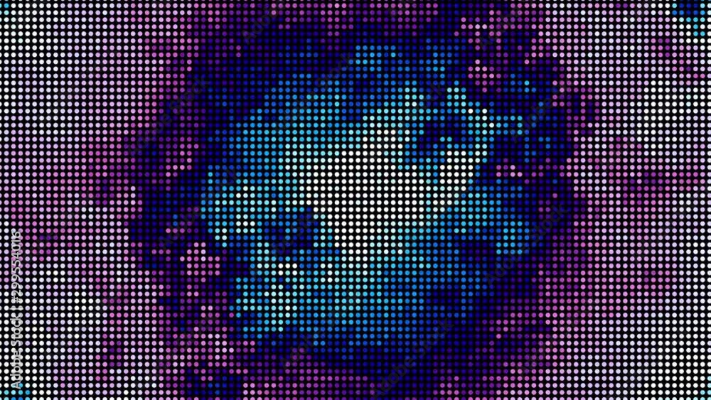Fototapete abstract futuristic background with moving small circles. animated looping footage.