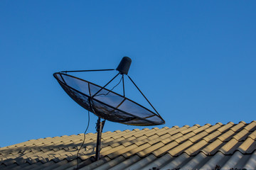 Satellite dish for communication.