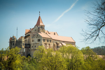 Fototapeta premium Pernstejn Castle. South Moravian Region, Czech Republic