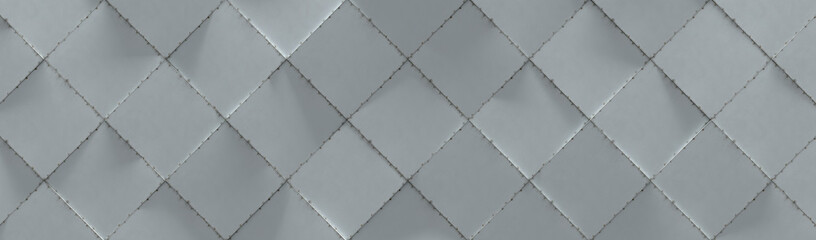 Wide Tiled Metal Background / Website Head (3D Illustration)