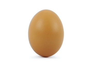 raw eggs isolated on white background