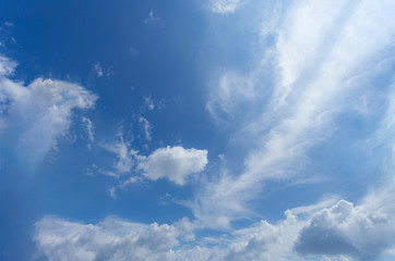 Sky background and afternoon sunshine